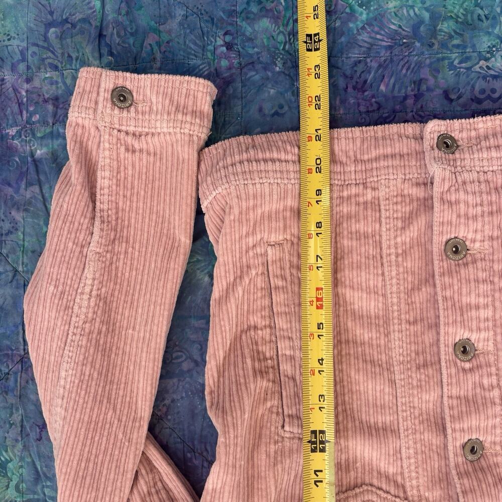 Womens Arizona Jean Co Corduroy Button Jacket Pink M Cotton Spandex - Picture 2 of 6